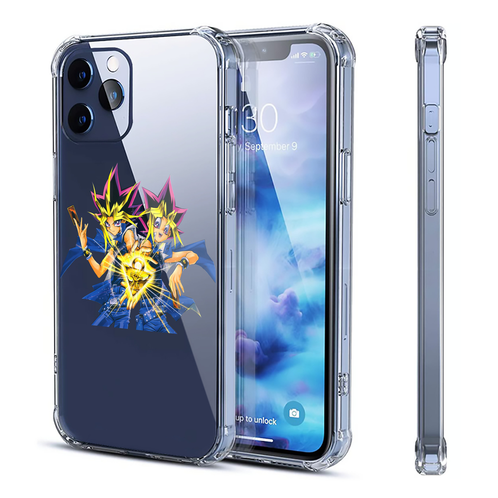 （画像用） 遊☆戯☆王 Yu-Gi-Oh! 【iPhone 12シリーズ対応】透明スマホケース（クリアソフトケース）